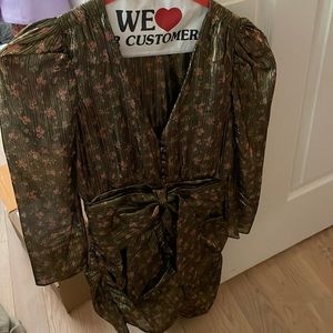 Loveshackfancy floral shimmer dress